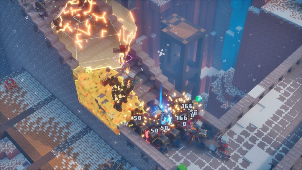 Крепость и бой в Minecraft Dungeons II