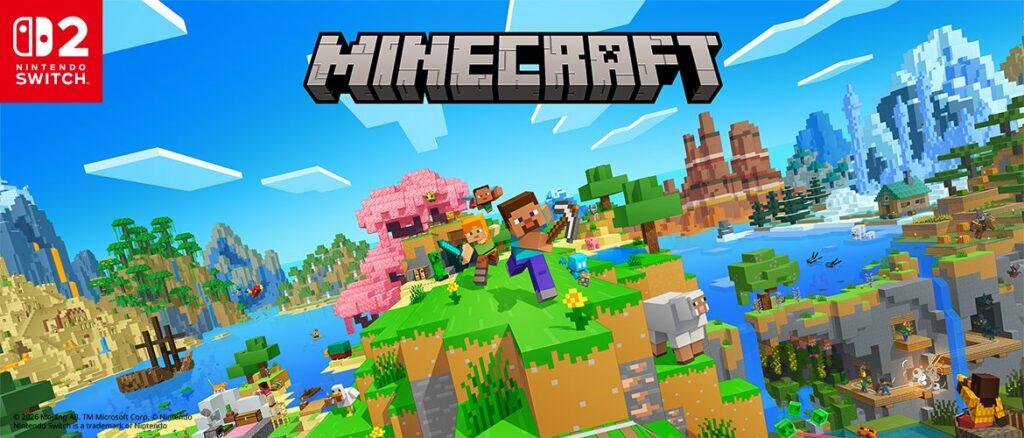 Ключевой арт Minecraft для Nintendo Switch 2